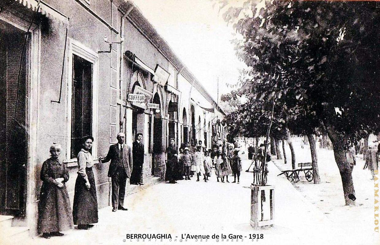 2490- Berrouaghia - Avenue de la Gare - 1918.jpg